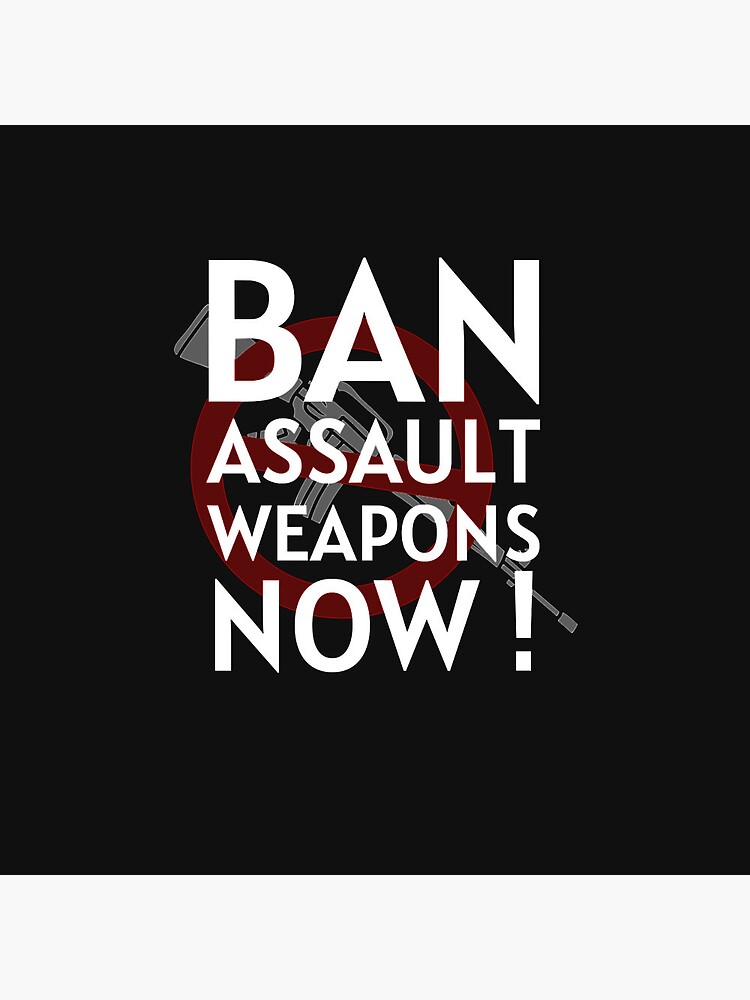 Disover Ban assault weapons now Pin Button