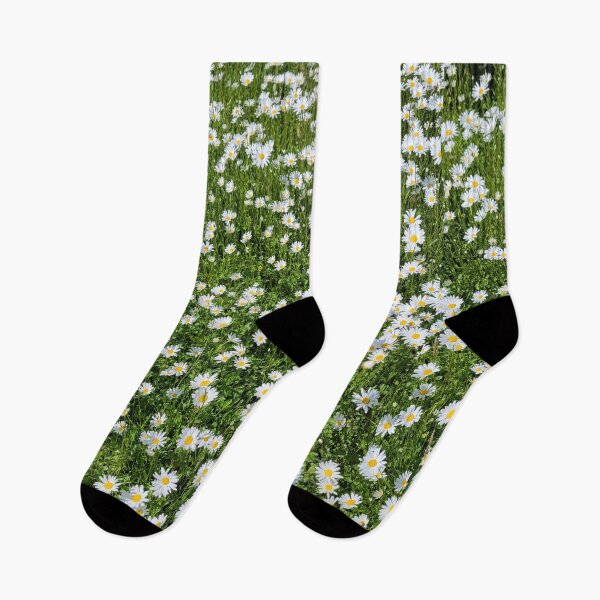 Item preview, White Daisies on a Green Lawn designed and sold by KALEIDOSCOPE UK.