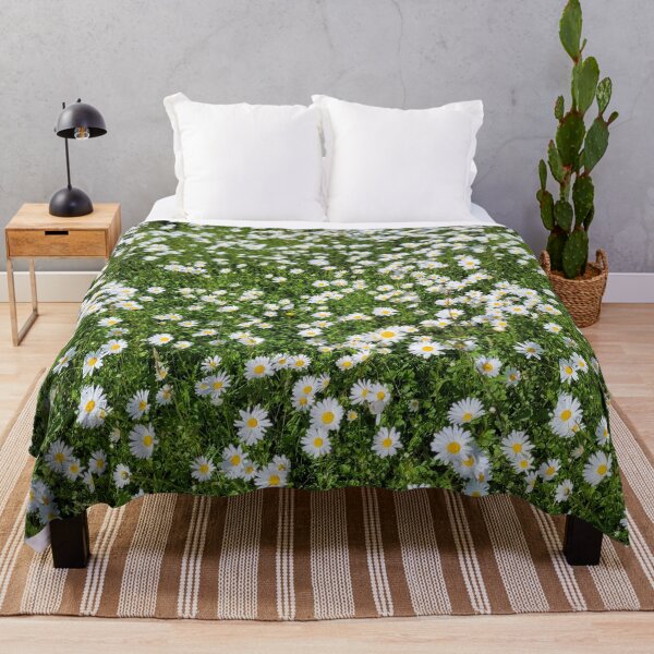 Item preview, White Daisies on a Green Lawn designed and sold by KALEIDOSCOPE UK.