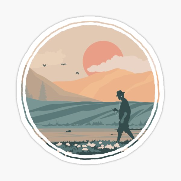 A Peaceful Walk Sticker