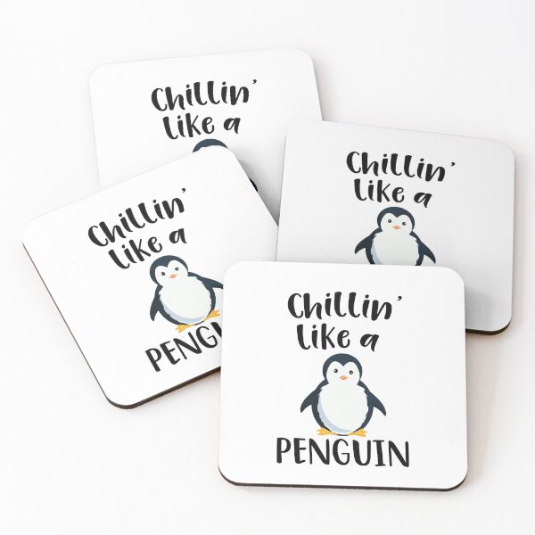Artikelvorschau, Chillin' Like a Penguin Cute Funny Penguin Lover boys Girls entworfen und verkauft von Dream-bubble.