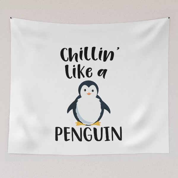 Artikelvorschau, Chillin' Like a Penguin Cute Funny Penguin Lover boys Girls entworfen und verkauft von Dream-bubble.