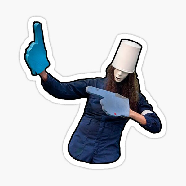 Buckethead Foam Fingers Sticker
