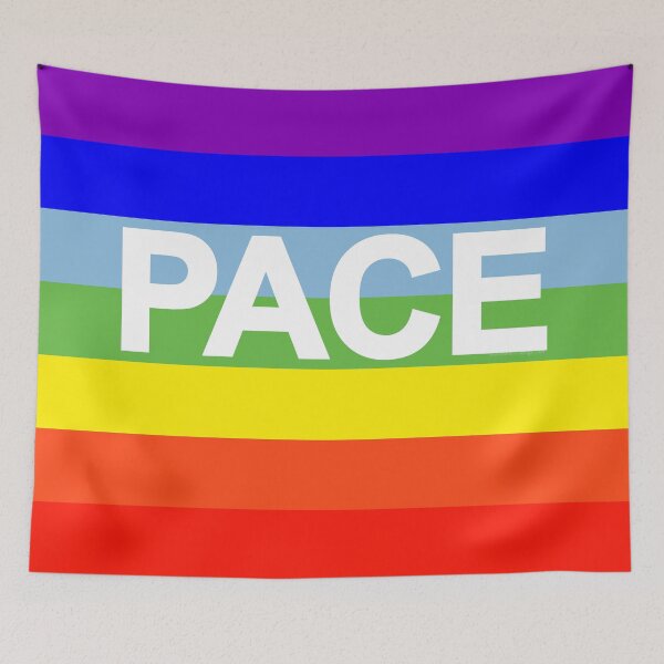 Item preview, Rainbow Peace Flag PACE designed and sold by GiborDesign.