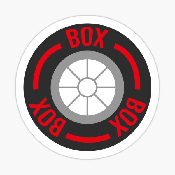 Sticker for Sale mit F1-Box-Box-Reifen – Magenta von Liekever2