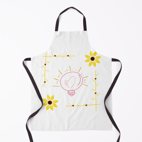 Item preview, Pink light bulb with yellow flower border designed and sold by Unaiza Khalid.