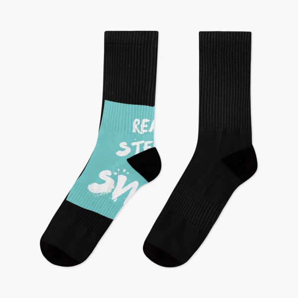 Item preview, Ready Steady Swim Swimming Lover Slogan Light Turquoise Classic T-Shirt designed and sold by janlzmaude.