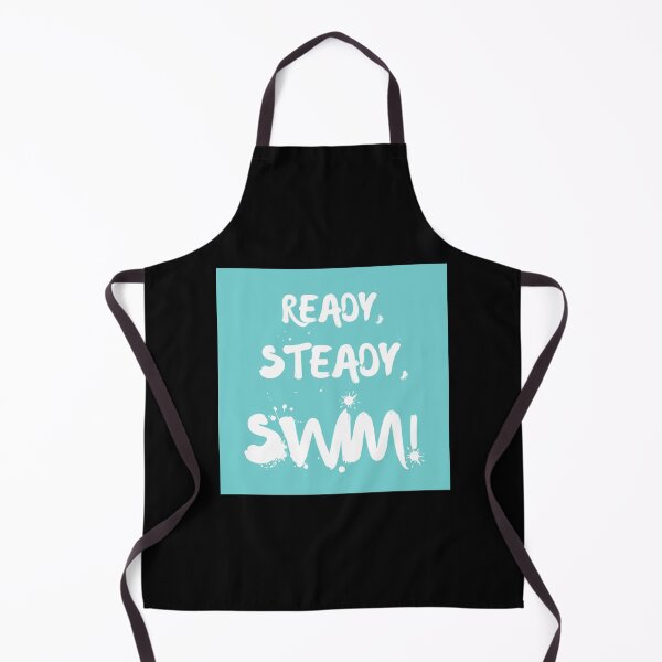 Artikelvorschau, Ready Steady Swim Swimming Lover Slogan Light Turquoise Classic T-Shirt entworfen und verkauft von janlzmaude.