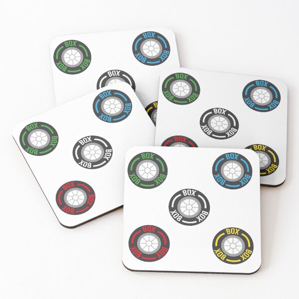 Item preview, F1 box box box tyres sticker set designed and sold by Liekever2.