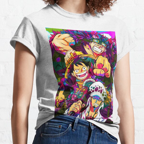 One Piece Wano Arc Luffy Law Kid T-shirt 