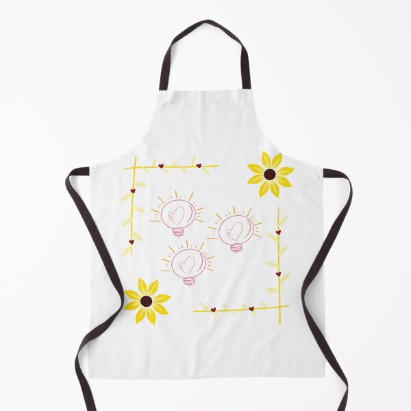 Item preview, Pink light bulbs with yellow flower border designed and sold by Unaiza Khalid.