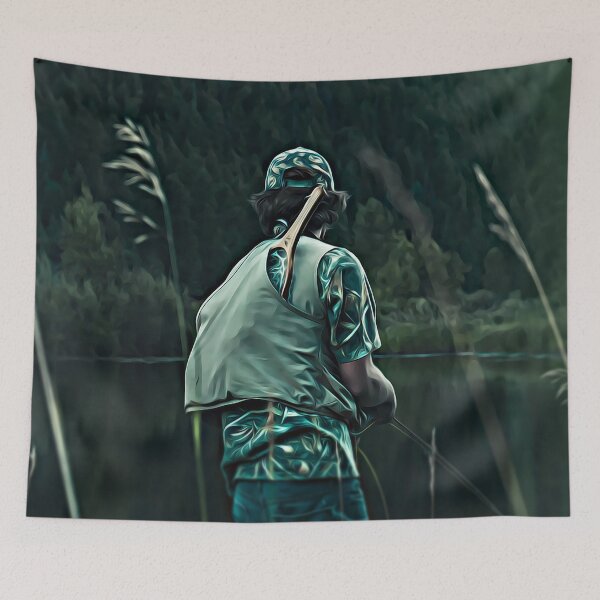 Item preview, Man fishing designed and sold by UnlockingDesign.