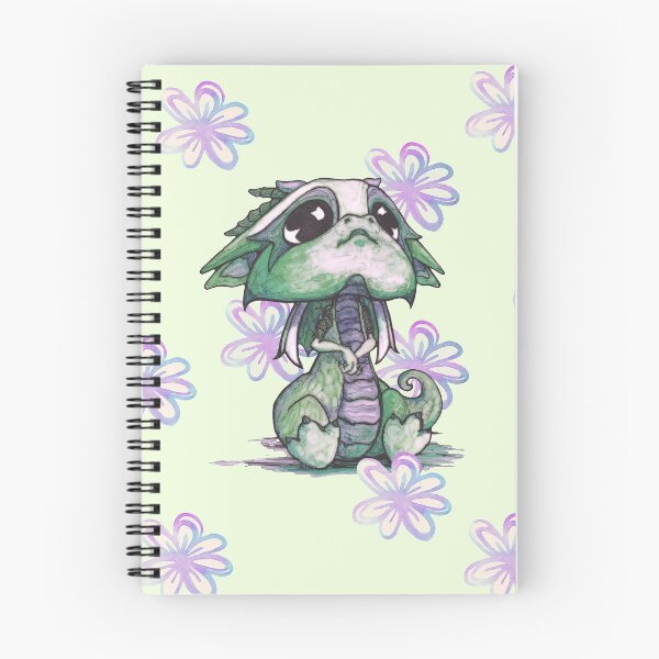 Item preview, Baby Dragon with Flowers designed and sold by bittybiteyones.