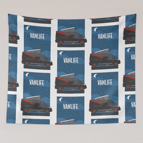 Item preview, VanLife in the colors of the series of the 80s - the A-Team by night designed and sold by Gillillu.