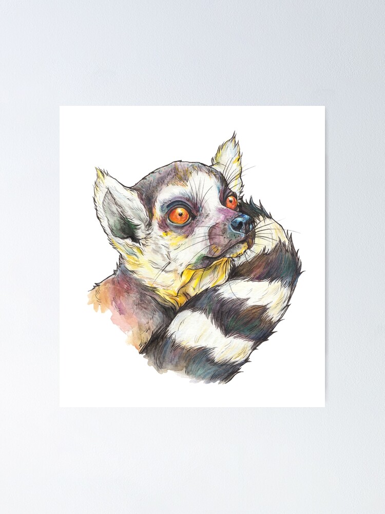 Ferret Watercolor Print Domestic Animal Painting Wall Art Pet Portrait Pet Gift