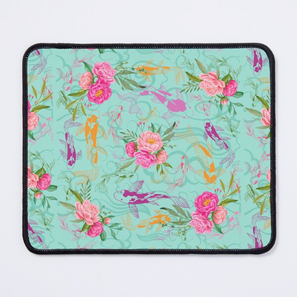 Item preview, Vibrant Colored Kio Fish and Flower Pattern designed and sold by Vimbuy.