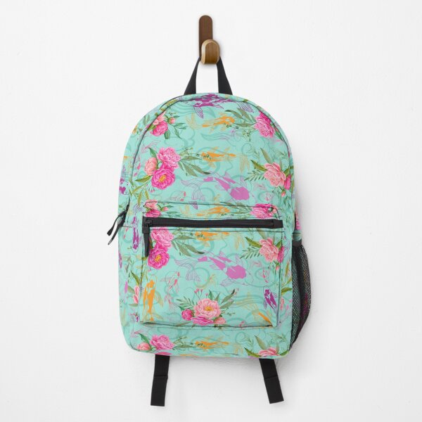 Item preview, Vibrant Colored Kio Fish and Flower Pattern designed and sold by Vimbuy.