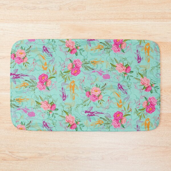 Item preview, Vibrant Colored Kio Fish and Flower Pattern designed and sold by Vimbuy.