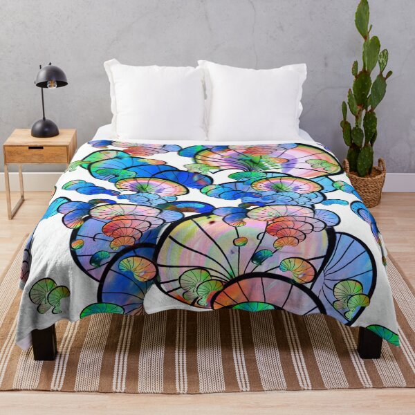 Item preview, mushrooms, gradient, multicolored, psychedelic, geometry, blue mushrooms, gradient mushrooms designed and sold by Maria Mihailova.