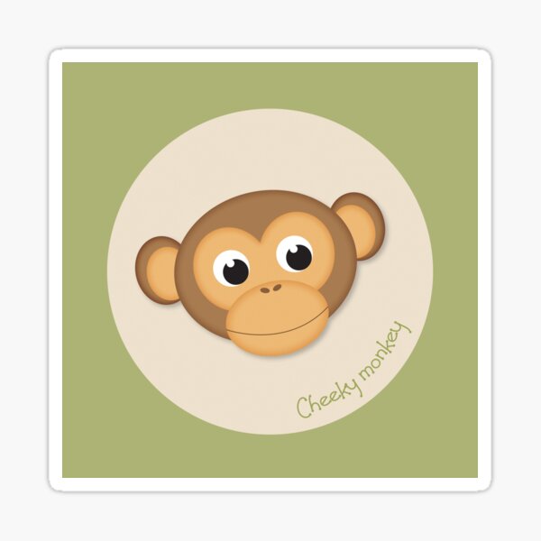 Cheeky Monkey Sticker
