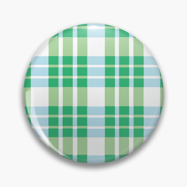 Item preview, Green Blue White Buffalo Check Plaid Checkered Pattern designed and sold by Nisha Prabhu.