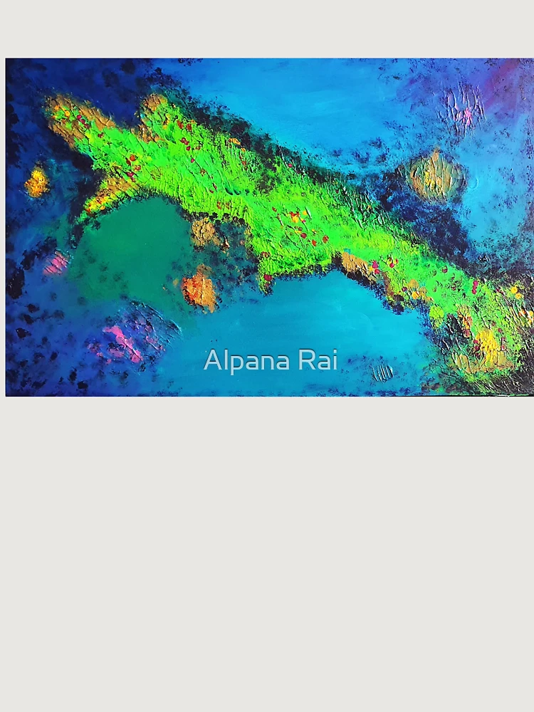 Imagen 6 de 6, Sudadera con capucha oversize prémium con la obra Deep Sea, diseñada y vendida por Alpana Rai.