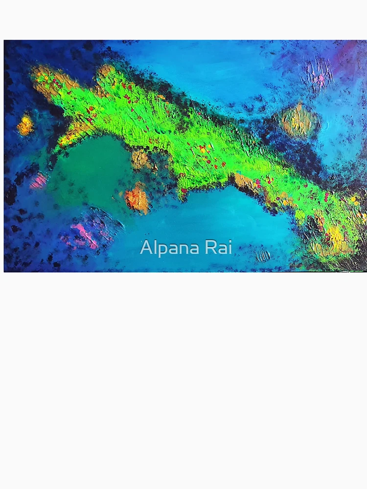 Aperçu 6 sur 6. Sweat à capuche épais avec l'œuvre Deep Sea créée et vendue par Alpana Rai.