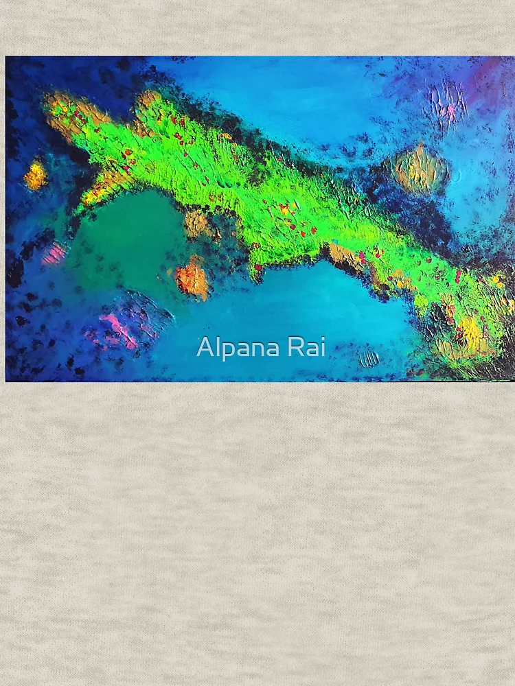 Imagen 6 de 6, Sudadera con capucha y cremallera con la obra Deep Sea, diseñada y vendida por Alpana Rai.