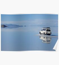Car on water - Salar Uyuni Poster