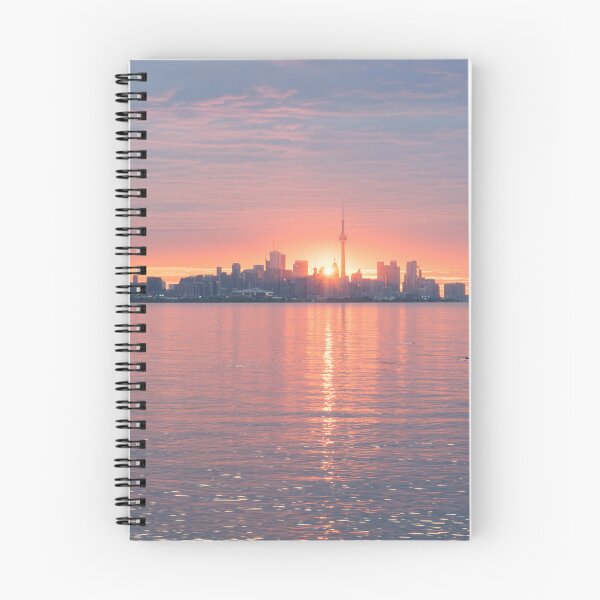 Item preview, First Sunrays - The Sun Rising Behind Toronto Distinctive Skyline designed and sold by Georgia Mizuleva.