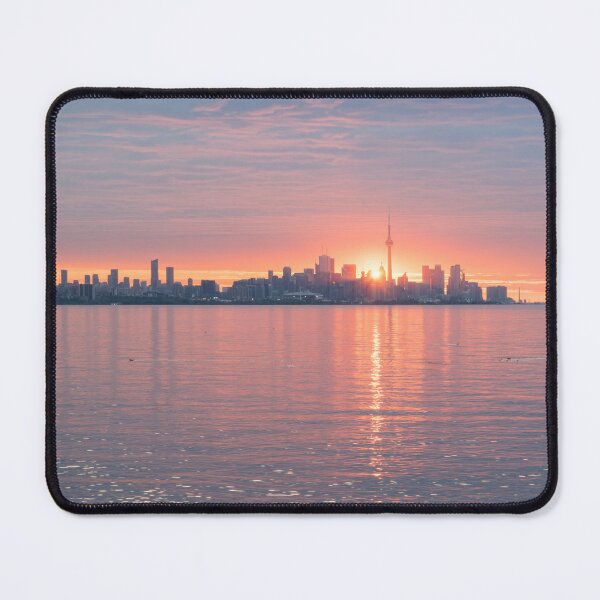 Item preview, First Sunrays - The Sun Rising Behind Toronto Distinctive Skyline designed and sold by Georgia Mizuleva.