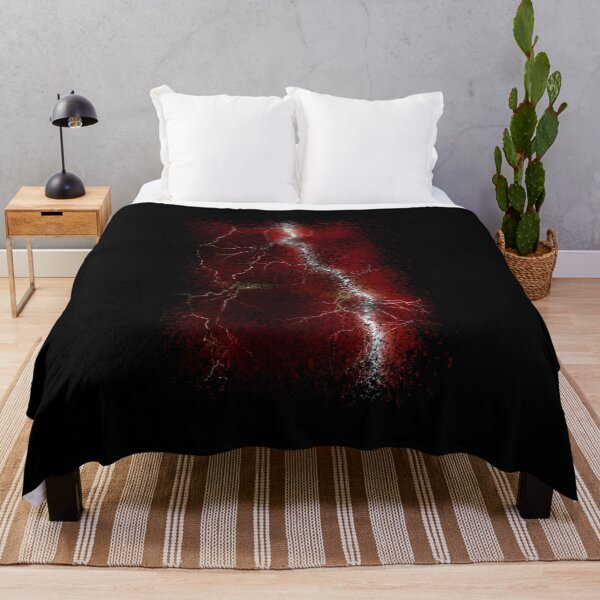 Item preview, Red lighting thunder dispersion artwork designed and sold by DopeDesign111.