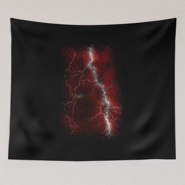Item preview, Red lighting thunder dispersion artwork designed and sold by DopeDesign111.