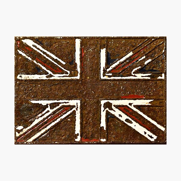 Union Jack The Rusted Photographic Print