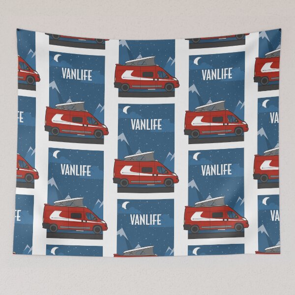 Item preview, VanLife in the colors of the 70s series - Starsky and Hutch by night designed and sold by Gillillu.
