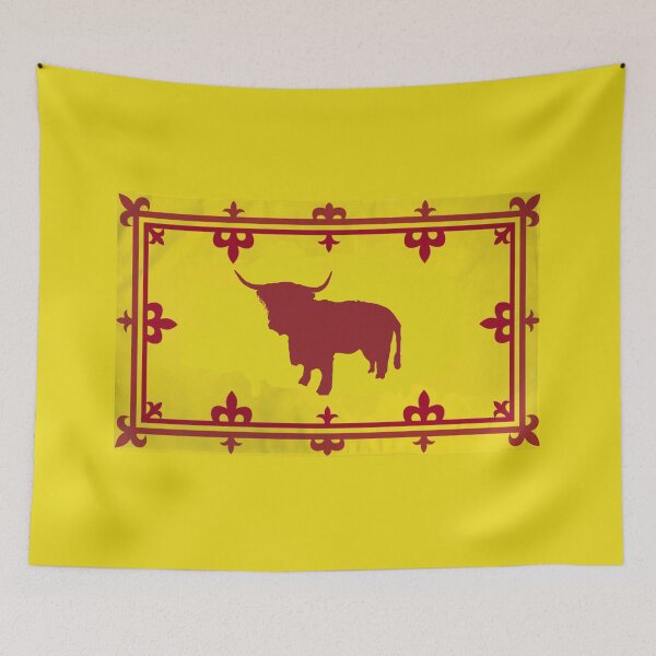 Item preview, Highland Cattle Scottish Royal Banner (Crodh Gàidhealach bratach rìoghail) designed and sold by JonathanR1994.