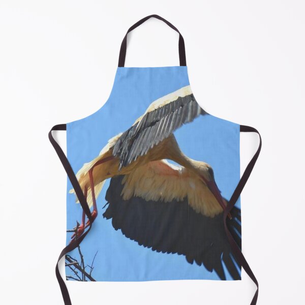 Item preview, White Stork Leaving Nest Wings Stretched For Flight designed and sold by taiche.