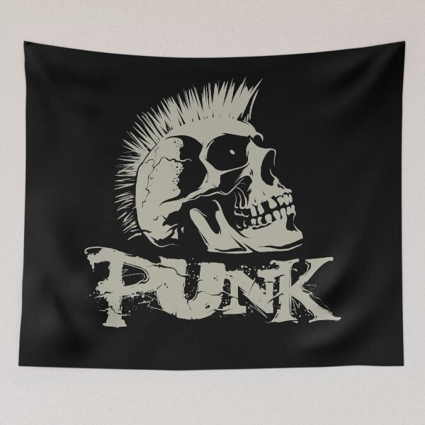 Item preview, Old School Punk Rock Skul designed and sold by theredsharp.