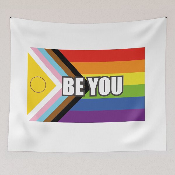 Item preview, Inclusive Pride Progress Flag BE YOU designed and sold by Inspirationmotivation.