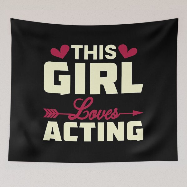 Item preview, This Girl Loves Acting - Funny Acting designed and sold by adxota.