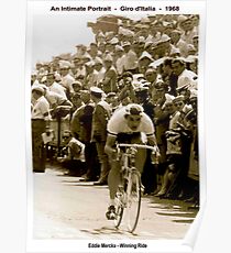 GIRO d ITALIA: Vintage 1968 Eddie Merckx Victory Print Poster