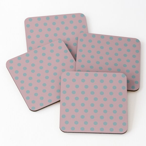 Item preview, Classic Polka Dot Pattern_Color 1_Coral Pink Green designed and sold by Mimi Huang.