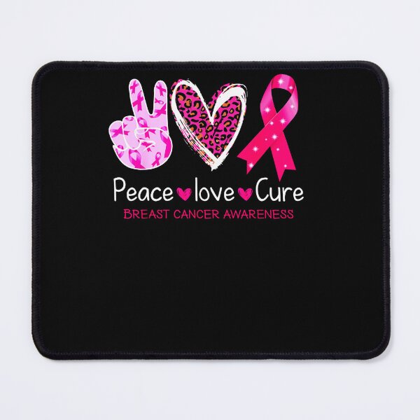 Item preview, Funny breast cancer Peace Love Cure  designed and sold by Julie731.