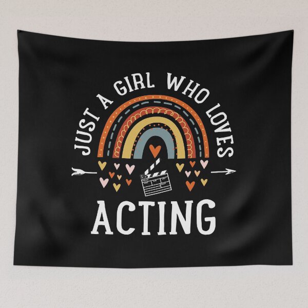 Item preview, Just A Girl Who Loves Acting designed and sold by adxota.