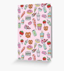 Junk Food Greeting Card