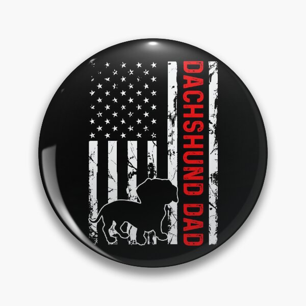 Item preview, Vintage Dachshund Dad American Flag - Dachshund Dog Breed Lover designed and sold by tjred01.