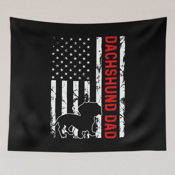Item preview, Vintage Dachshund Dad American Flag - Dachshund Dog Breed Lover designed and sold by tjred01.