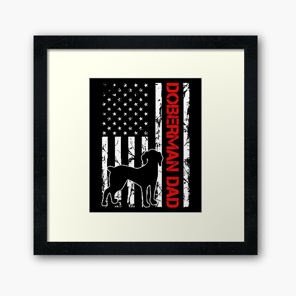 Artikel-Vorschau von Vintage Doberman Dad American Flag - Doberman Dog Breed Lover, designt und verkauft von tjred01.