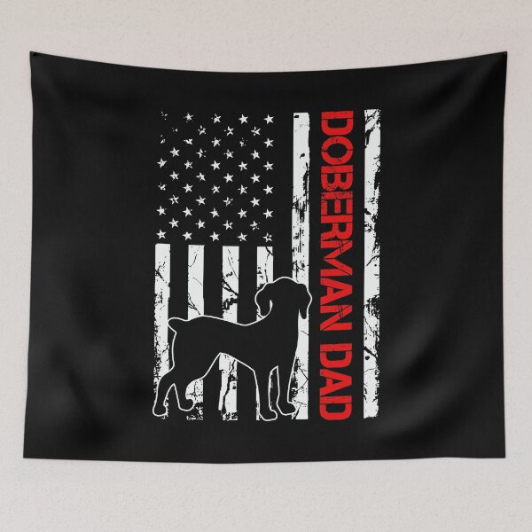 Item preview, Vintage Doberman Dad American Flag - Doberman Dog Breed Lover designed and sold by tjred01.