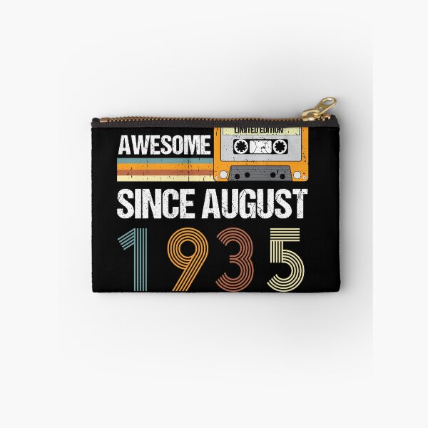 Item preview, Awesome Since August 1935 | Made In 1935 | August Birthday Quotes designed and sold by AMINE  ★★★★★.